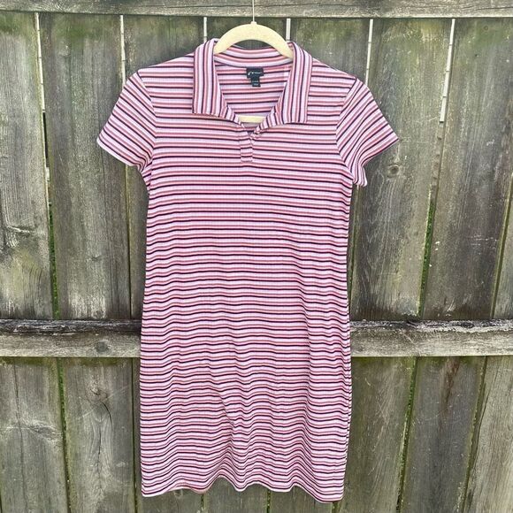Art Class Striped Polo T-Shirt Dress | XL - Picture 1 of 4